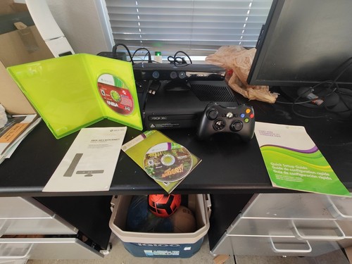 Microsoft xbox 360s black - microsoft, full